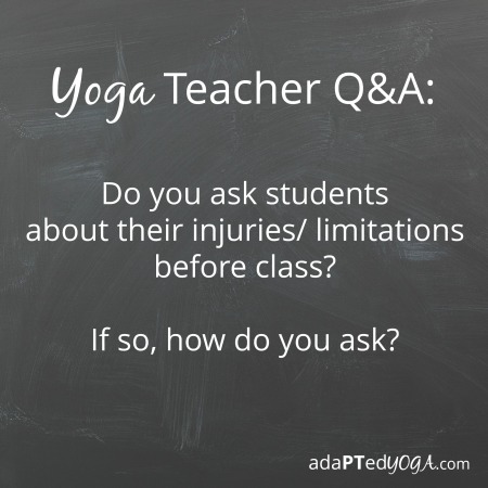 Yoga Teacher Q&amp;A 1